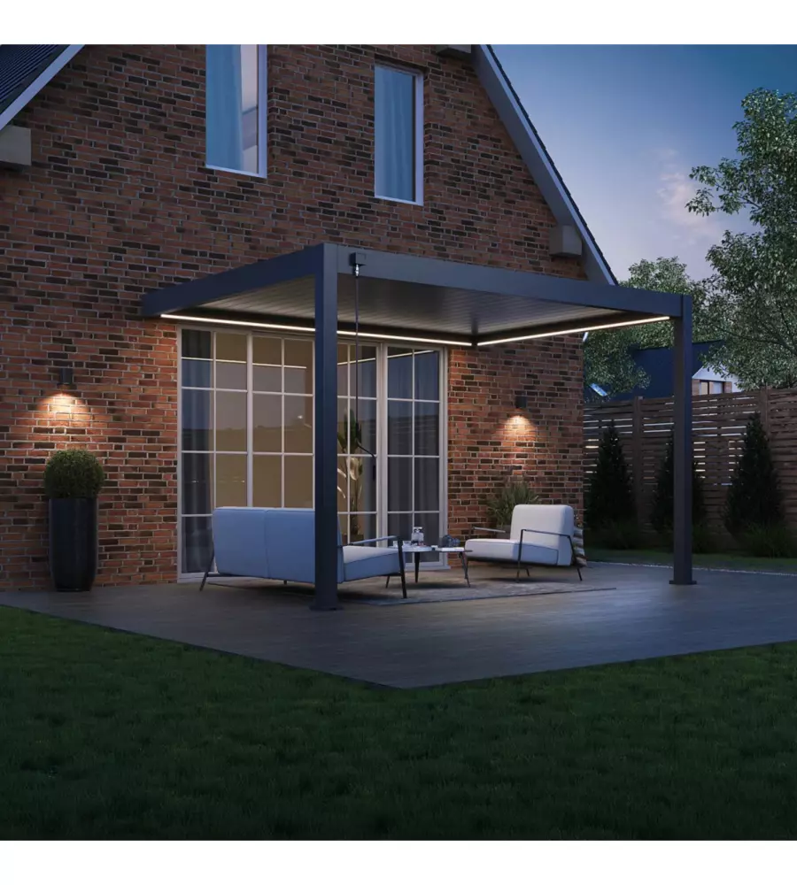 KIT ULLIMINAZIONE LED PER PERGOLA ADDOSSATA OMBRÉA 300X400 CM
