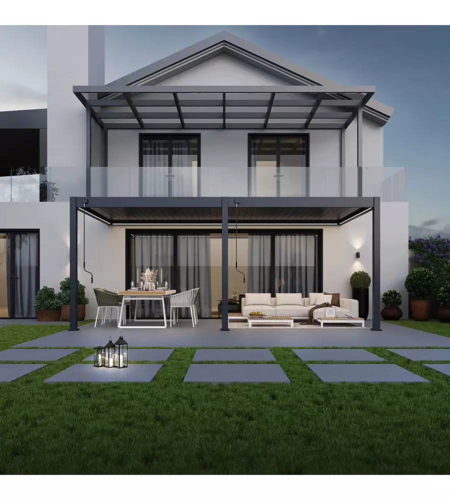 KIT ULLIMINAZIONE LED PER PERGOLA ADDOSSATA OMBRÉA 300X600 CM