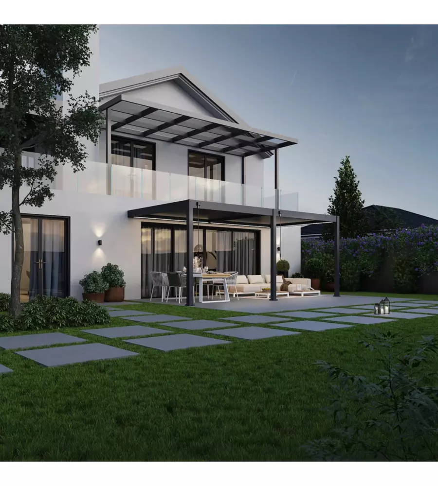 KIT ULLIMINAZIONE LED PER PERGOLA ADDOSSATA OMBRÉA 300X600 CM