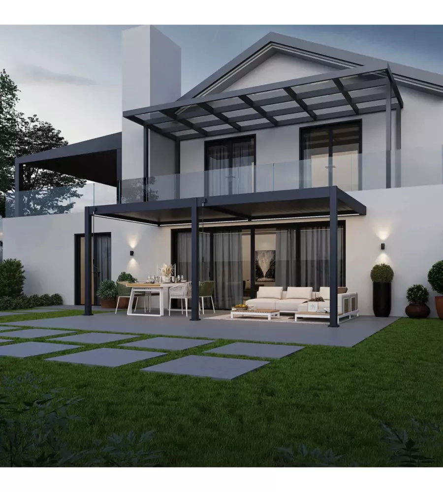 KIT ULLIMINAZIONE LED PER PERGOLA ADDOSSATA OMBRÉA 300X600 CM