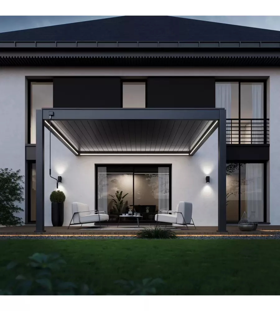 KIT ULLIMINAZIONE LED PER PERGOLA ADDOSSATA OMBRÉA 400X400 CM