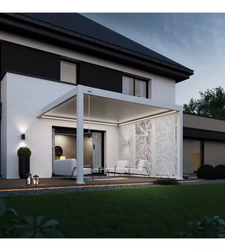KIT ULLIMINAZIONE LED PER PERGOLA ADDOSSATA OMBRÉA 400X400 CM