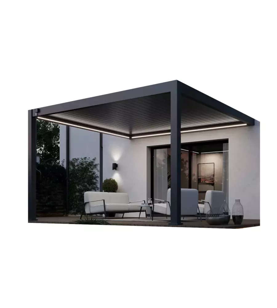 KIT ULLIMINAZIONE LED PER PERGOLA ADDOSSATA OMBRÉA 400X400 CM