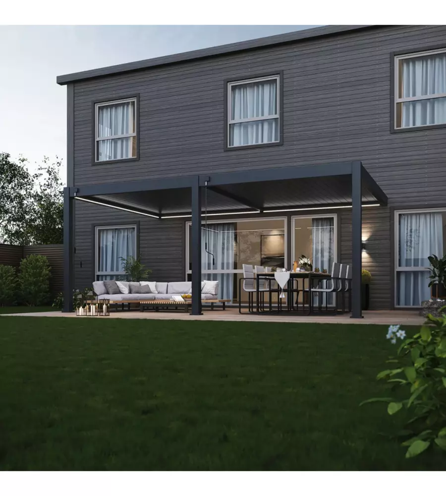 KIT ILLUMINAZIONE LED PERGOLA ADDOSSATA 4X6MT