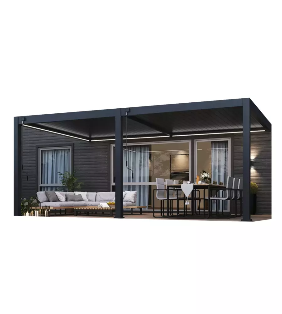 KIT ILLUMINAZIONE LED PERGOLA ADDOSSATA 4X6MT