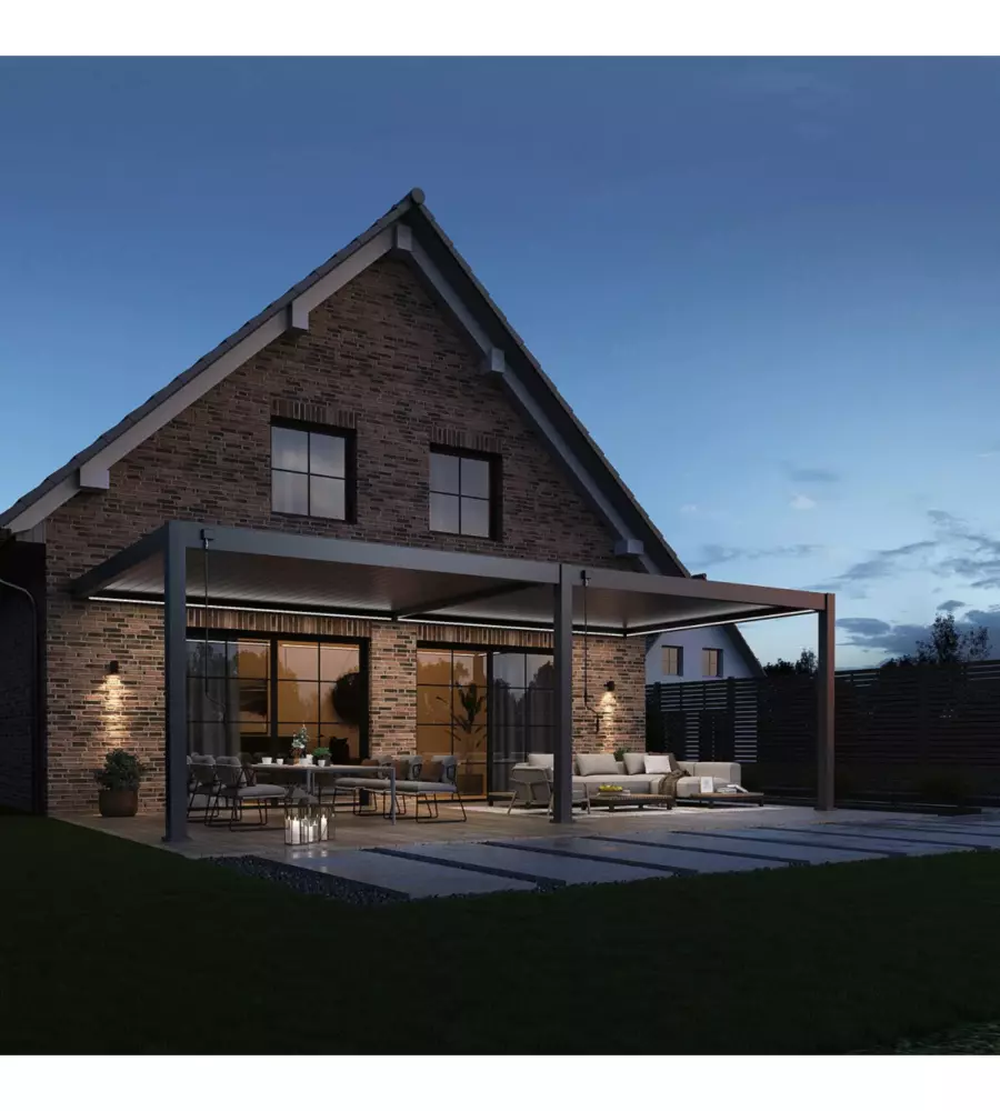 KIT ULLIMINAZIONE LED PER PERGOLA ADDOSSATA OMBRÉA 400X800 CM