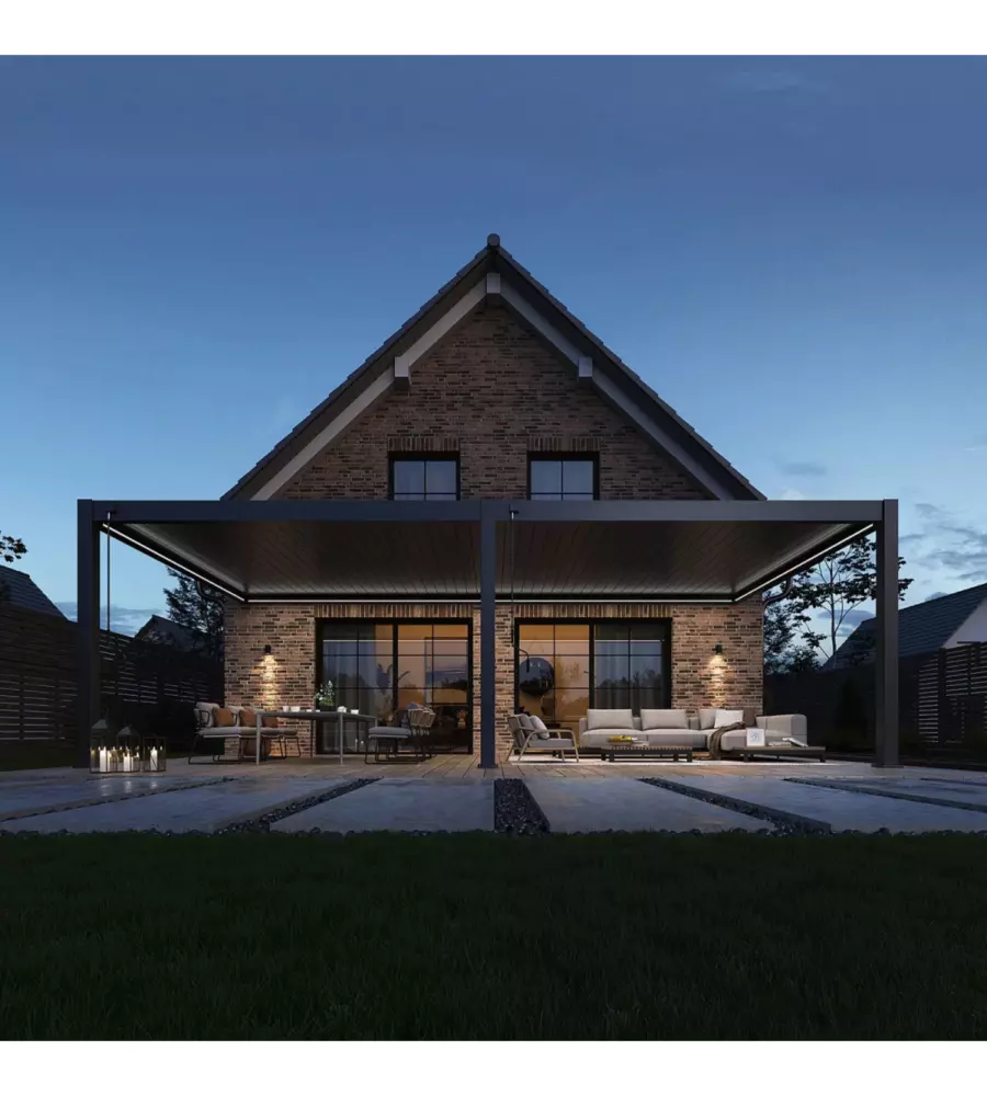 KIT ULLIMINAZIONE LED PER PERGOLA ADDOSSATA OMBRÉA 400X800 CM