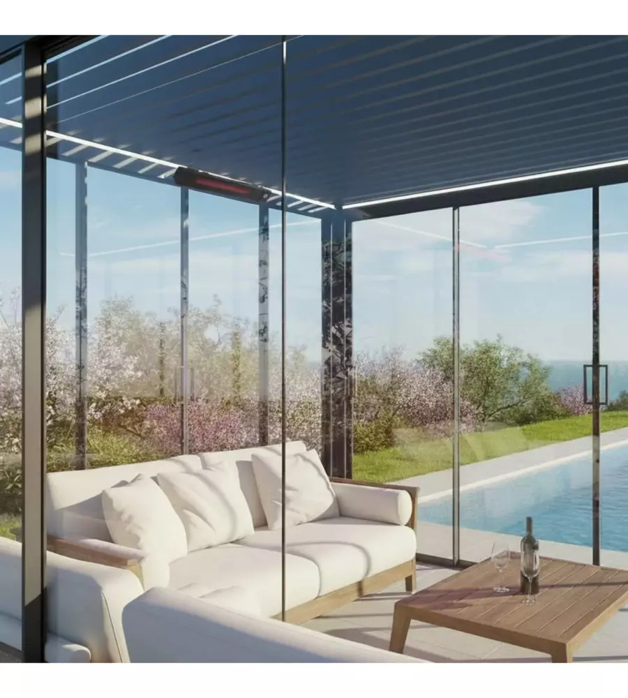 RISCALDATORE PER PERGOLA OMBRÉA NERO
