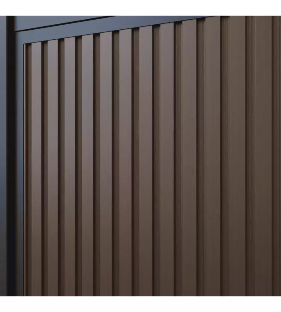 CASETTA DA GIARDINO OMBRÉA IN ALLUMINIO ANTRACITE 204,2X393,8X255,8 CM