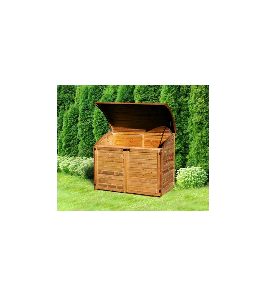 BAULE DA ESTERNO CHALET ET JARDIN "TOPAZE 1200" IN LEGNO DI ABETE 154X96X125 CM