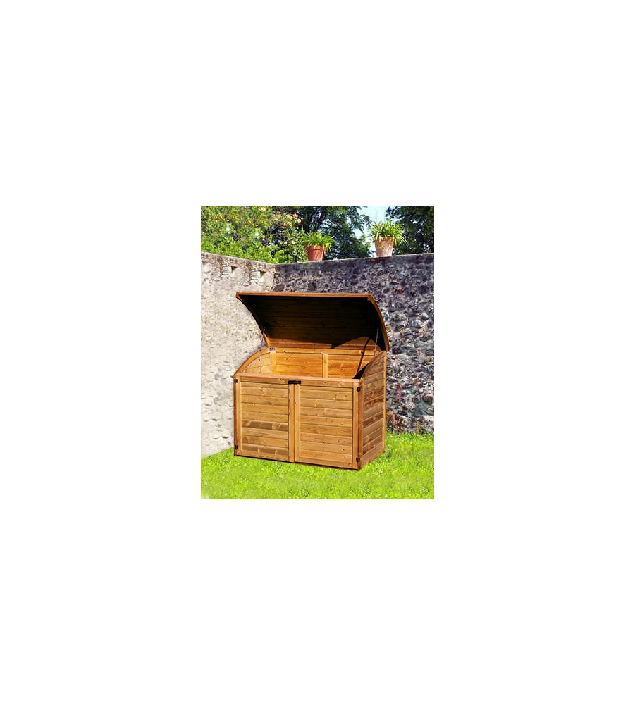 BAULE DA ESTERNO CHALET ET JARDIN "TOPAZE 1200" IN LEGNO DI ABETE 154X96X125 CM