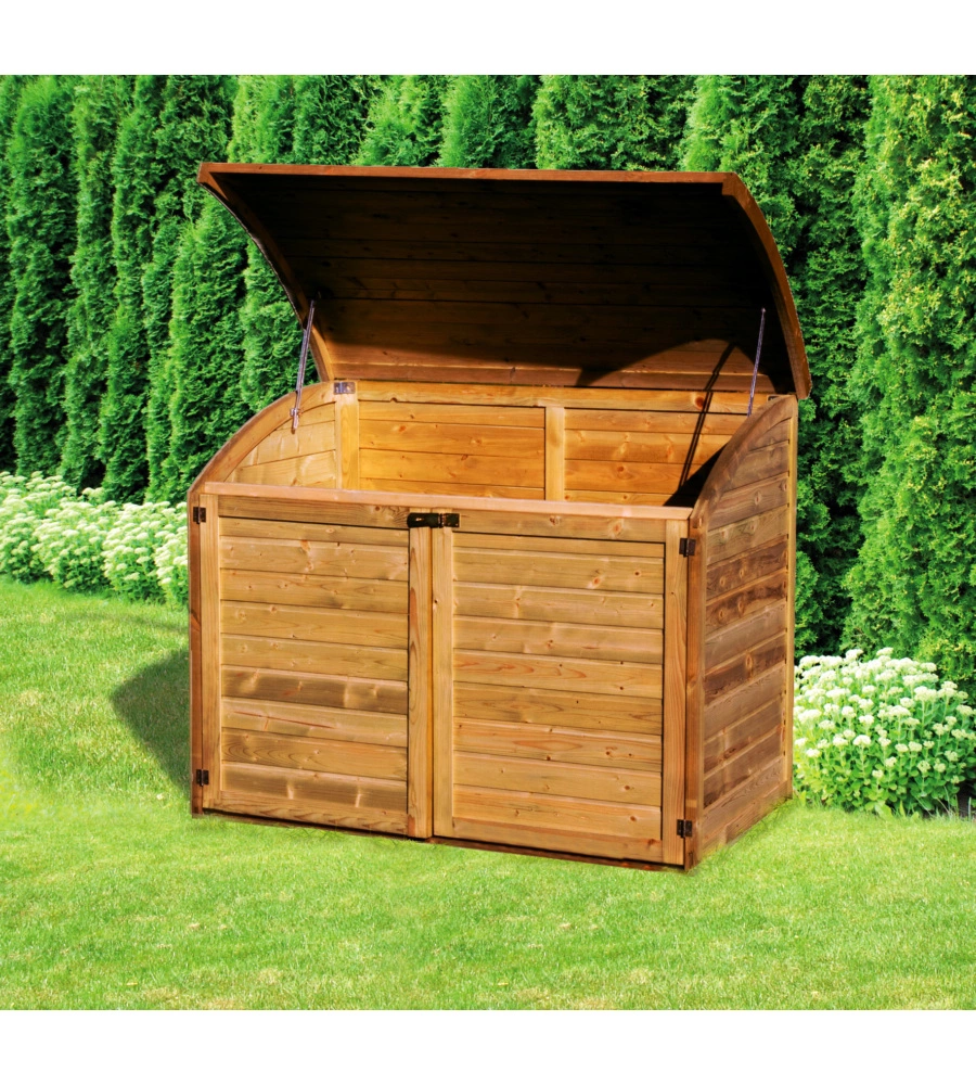 BAULE DA ESTERNO CHALET ET JARDIN "TOPAZE 1200" IN LEGNO DI ABETE 154X96X125 CM