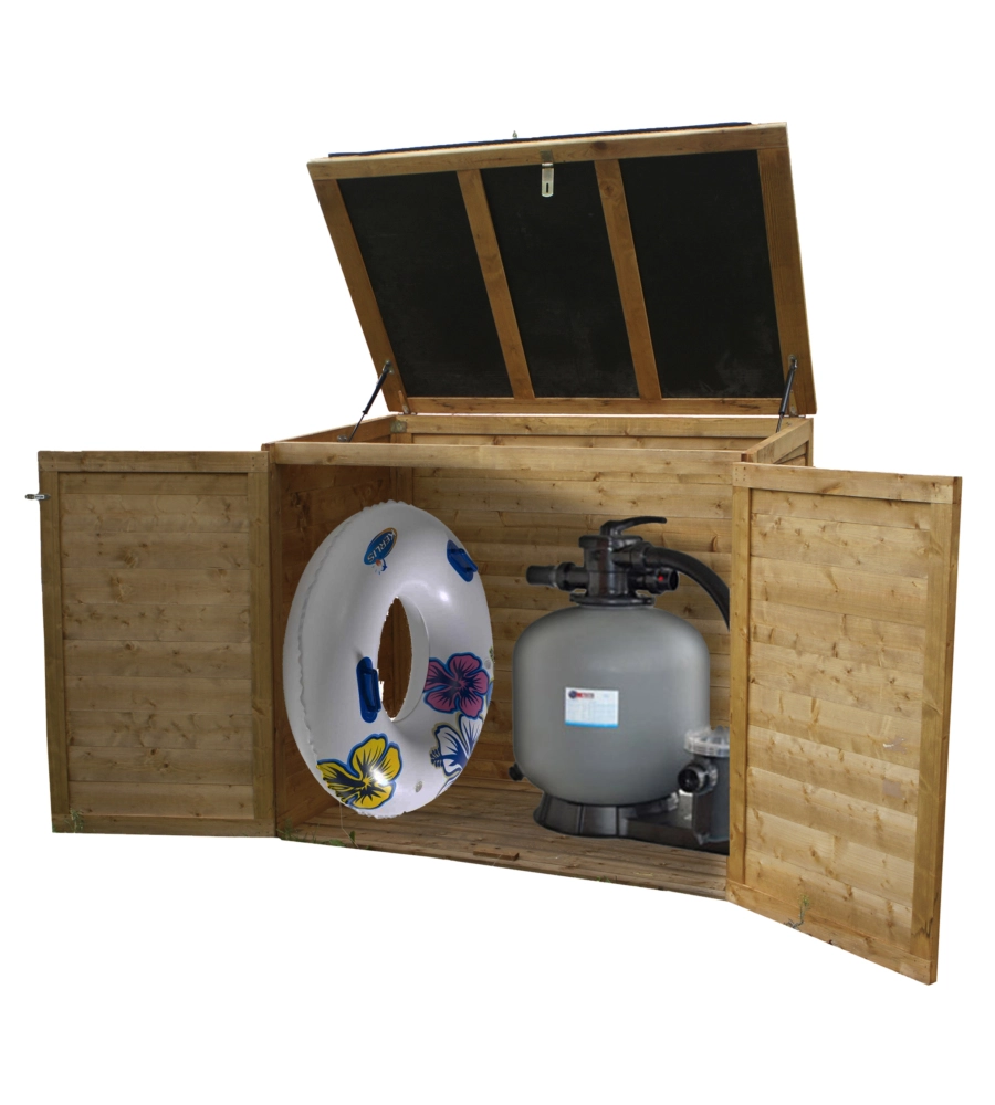 BOX DA ESTERNO CHALET ET JARDIN "TRONCADERO MAX 1350" IN LEGNO 154X98X125 CM