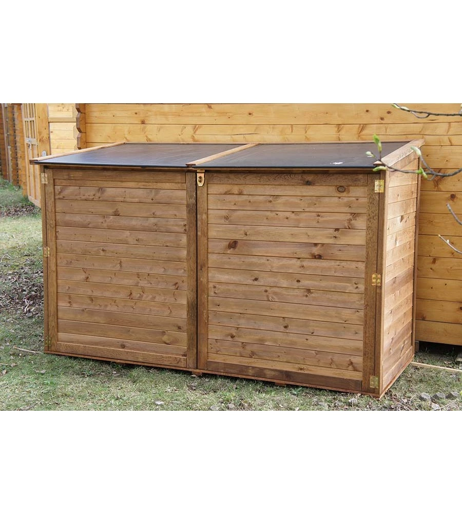 BOX DA ESTERNO CHALET ET JARDIN "TRONCADERO 2000" IN LEGNO DI PINO 206X100X127 CM