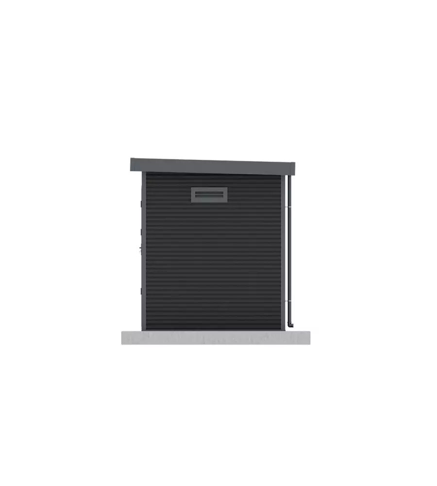 CASETTA IN LEGNO DA GIARDINO BARAC "ONYX" ANTRACITE 225X223X237 cm