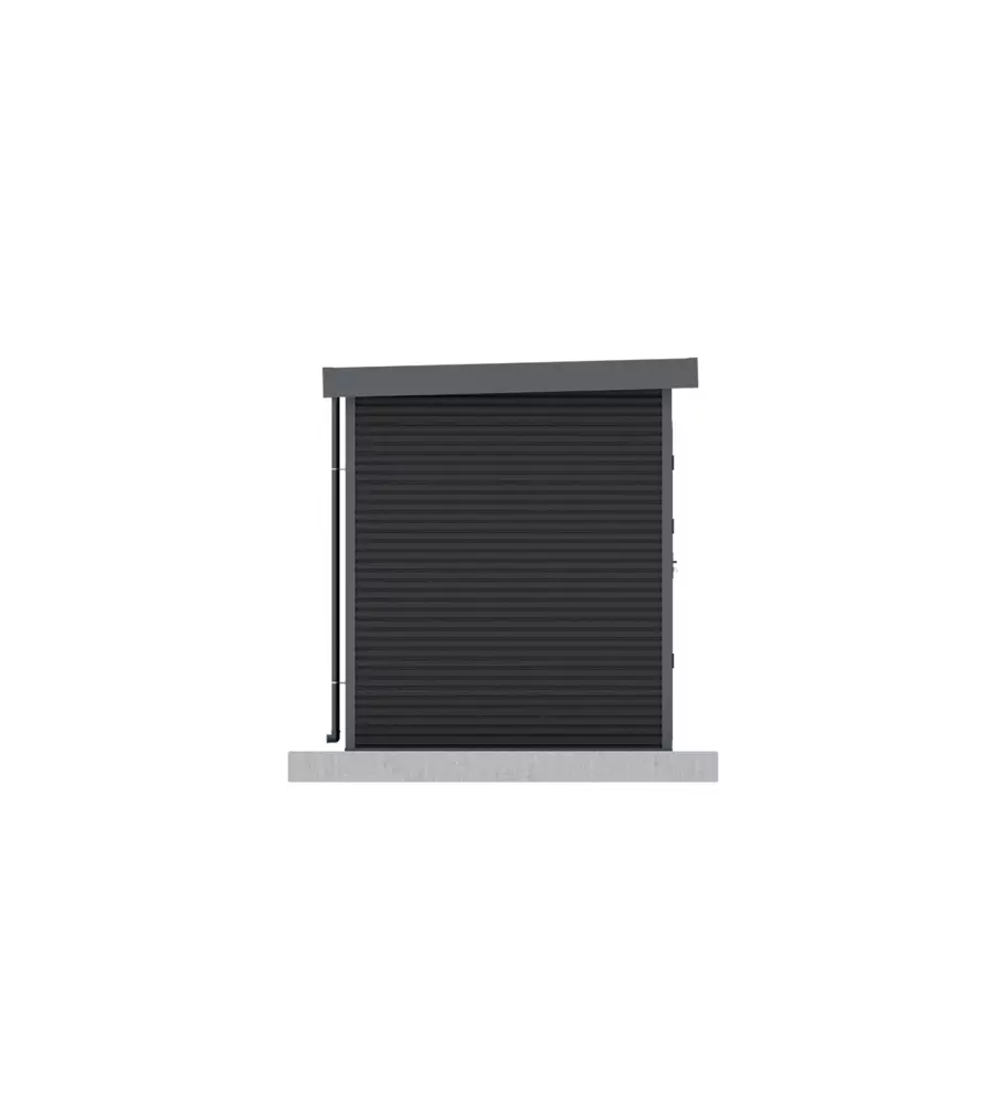 CASETTA IN LEGNO DA GIARDINO BARAC "ONYX" ANTRACITE 225X223X237 cm