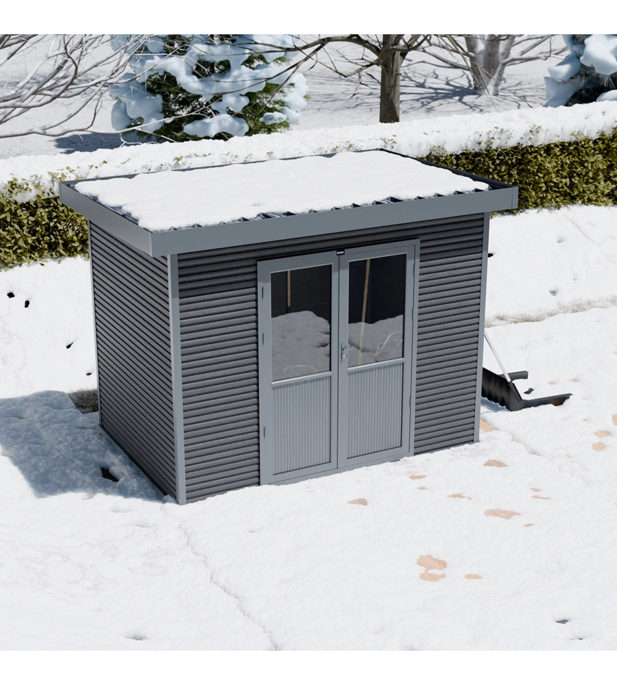 CASETTA IN LEGNO DA GIARDINO BARAC "ONYX" ANTRACITE 333X225X237 CM