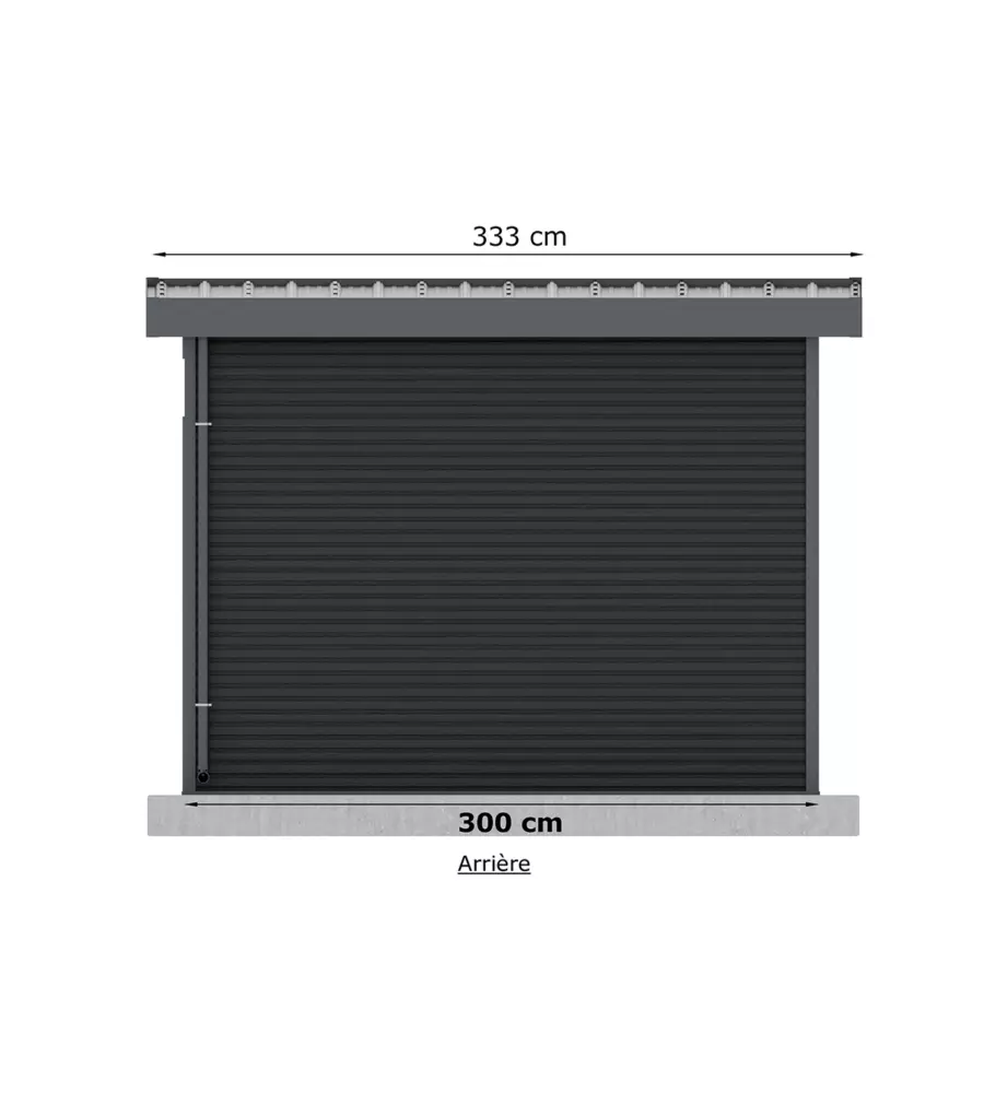 CASETTA IN LEGNO DA GIARDINO BARAC "ONYX" ANTRACITE 333X225X237 CM