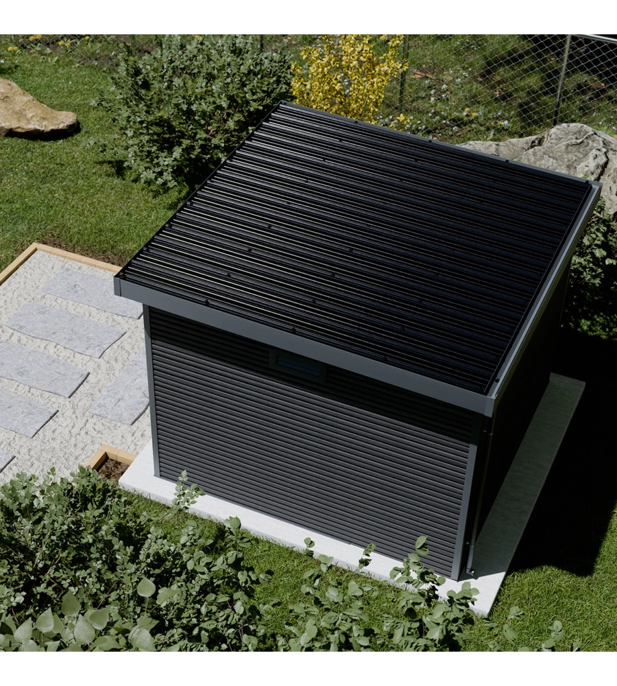 CASETTA IN LEGNO DA GIARDINO BARAC "ONYX" ANTRACITE 333X326X237 CM