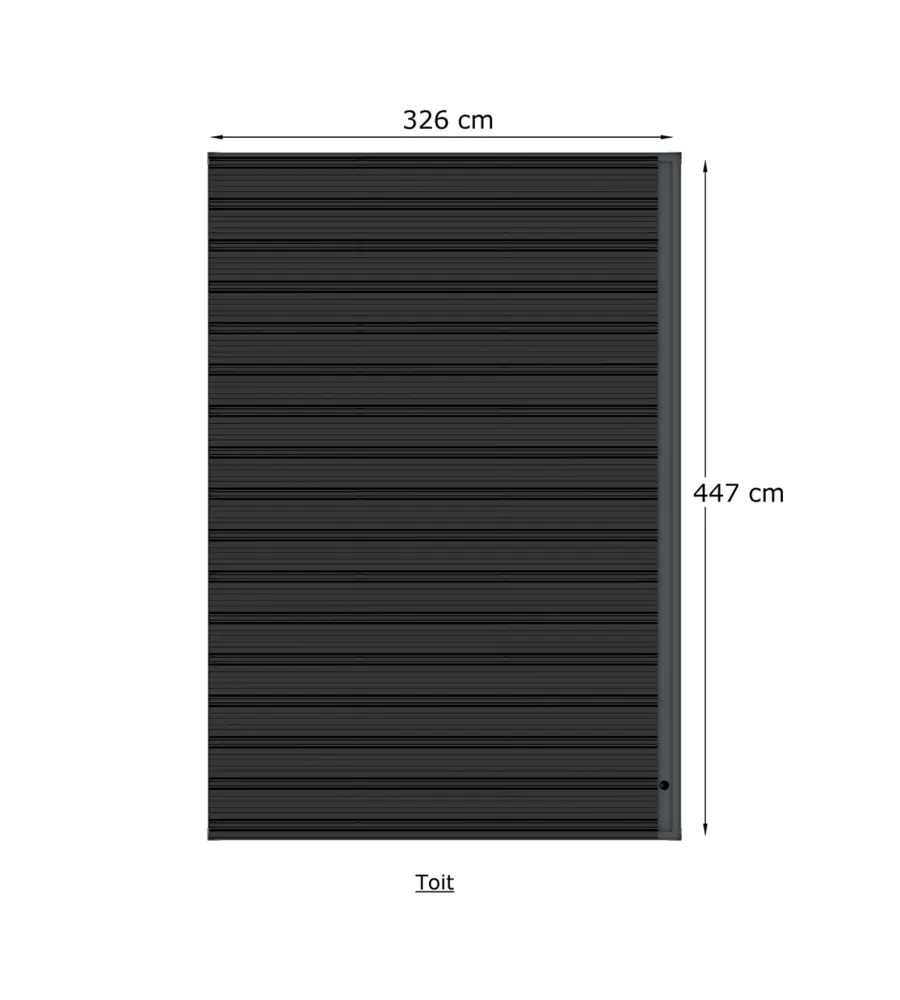 CASETTA IN LEGNO DA GIARDINO BARAC "ONYX" ANTRACITE 447X326X237 CM
