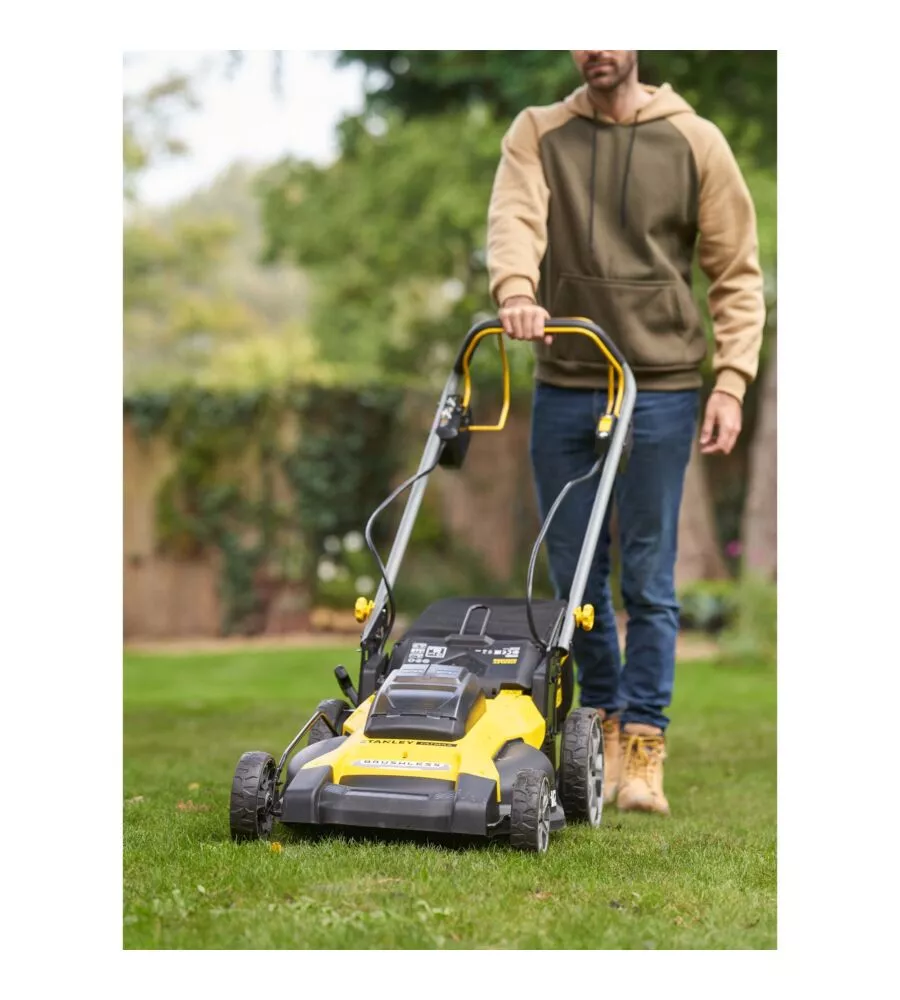 TAGLIAERBA SEMOVENTE A BATTERIA STANLEY FATMAX 18V, SOLO CORPO MACCHINA