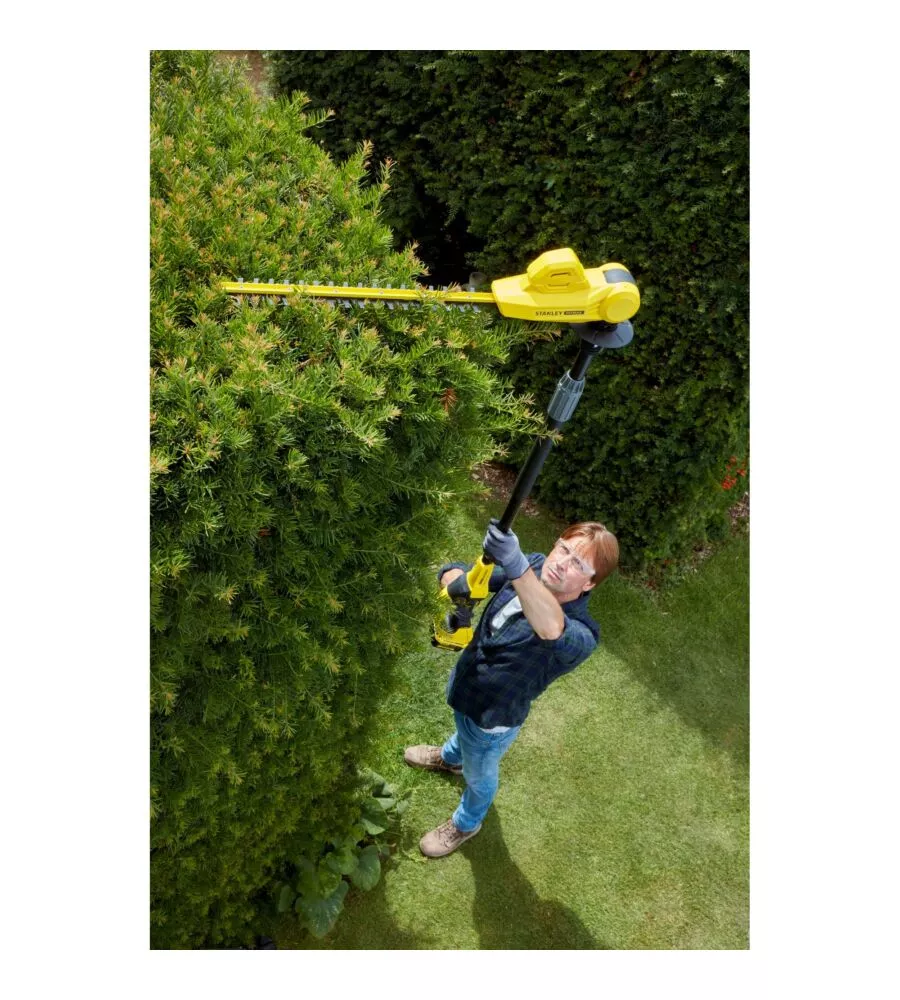 TAGLIASIEPI TELESCOPICO A BATTERIA STANLEY FATMAX LAMA 45 CM 18V, SOLO CORPO MACCHINA