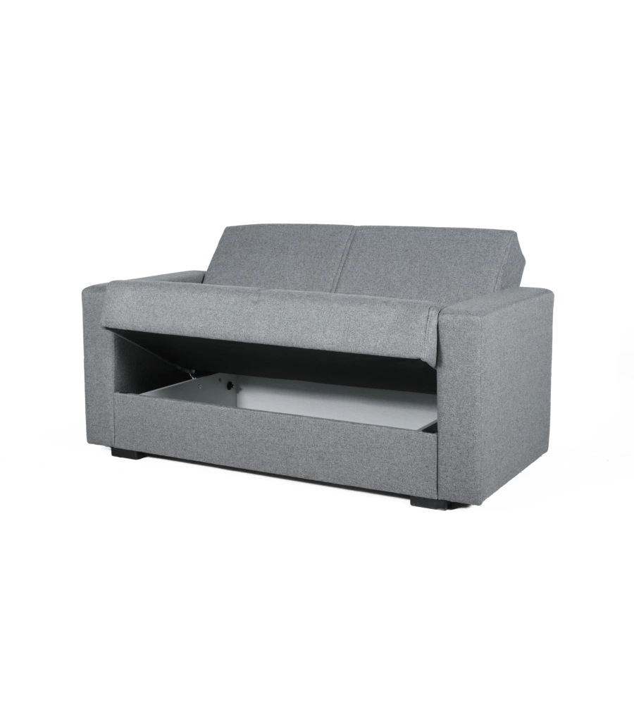 DIVANO LETTO "AFRODITE" 2 POSTI GRIGIO 155X80X87 CM