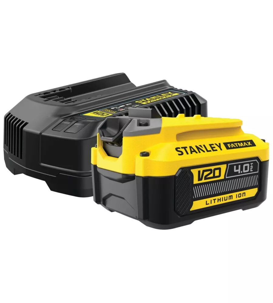 BATTERIA DI RICAMBIO STANLEY FATMAX 18V 4AH E CARICABATTERIE 4AH