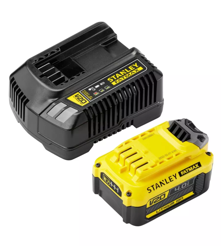 BATTERIA DI RICAMBIO STANLEY FATMAX 18V 4AH E CARICABATTERIE 4AH