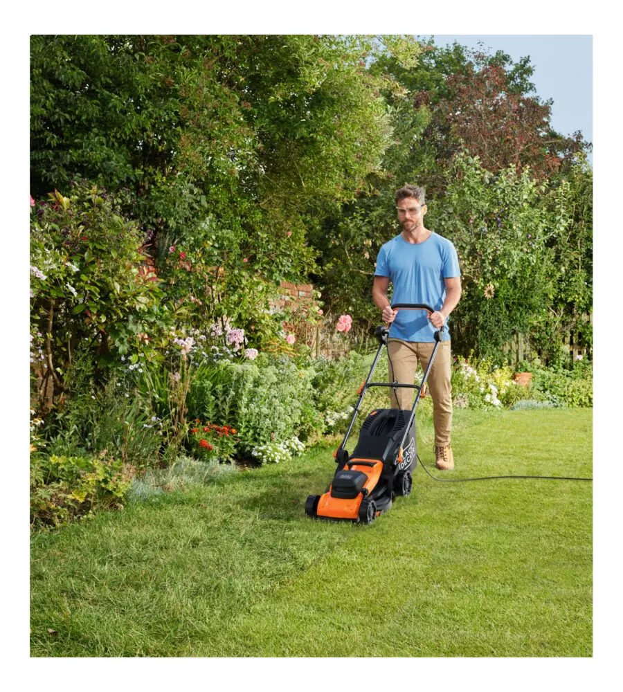 TAGLIAERBA ELETTRICO BLACK+DECKER TAGLIO 34 CM 1400 W