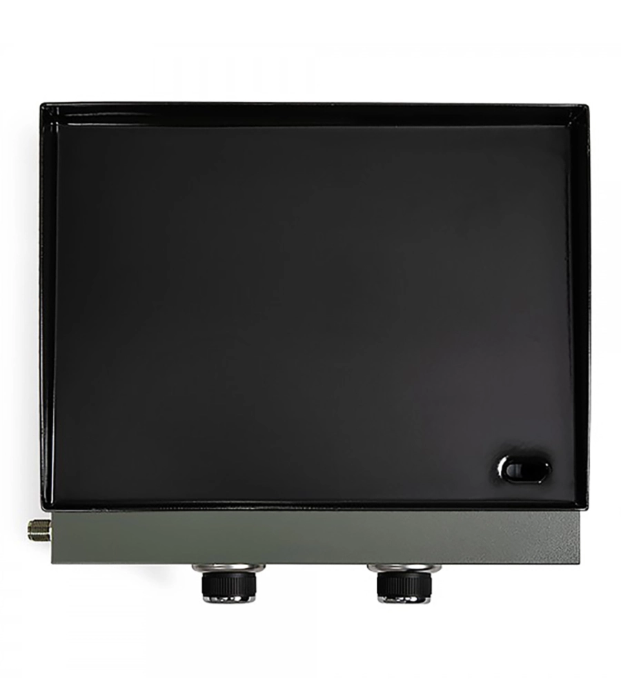 Piastra a gas in acciaio verde 2 bruciatori