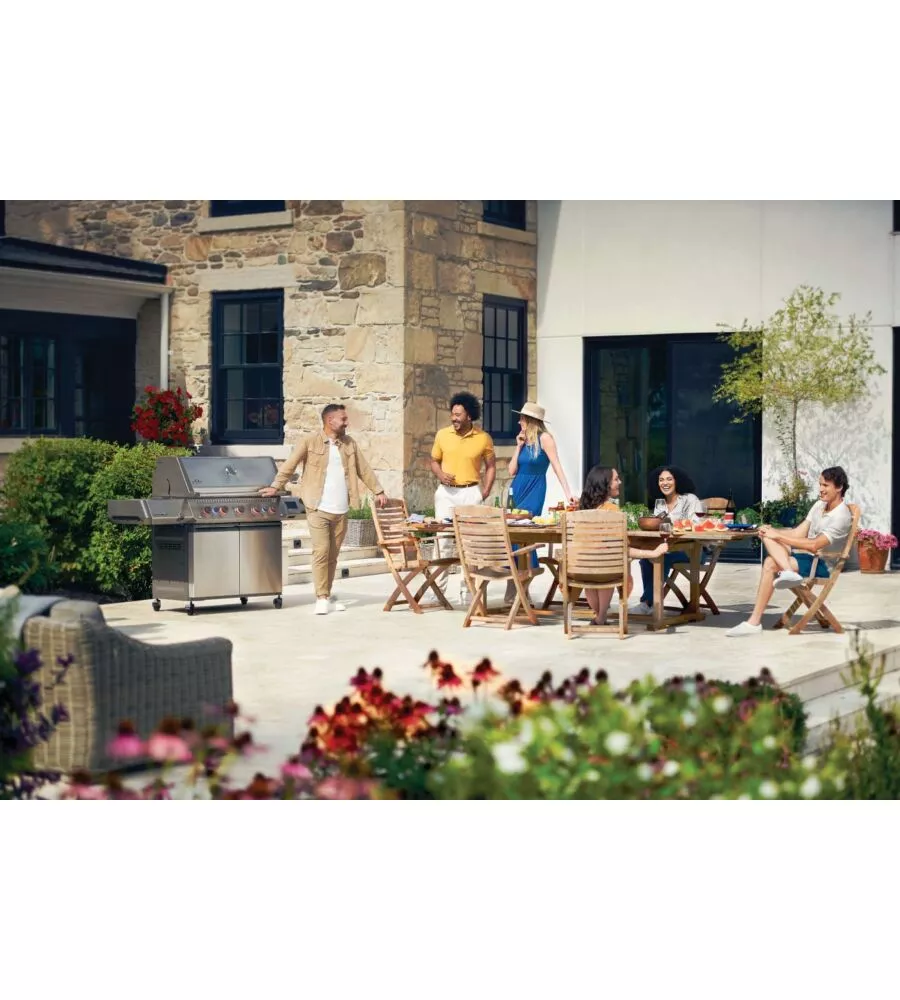 BARBECUE A GAS NAPOLEON "PRESTIGE 665 CONNECTED" GRIGIO 7 BRUCIATORI