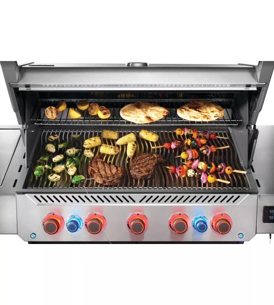 BARBECUE A GAS NAPOLEON "PRESTIGE 665 CONNECTED" GRIGIO 7 BRUCIATORI