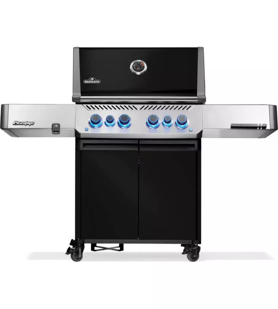 BARBECUE A GAS NAPOLEON "PRESTIGE 500 RSIB" NERO 6 BRUCIATORI