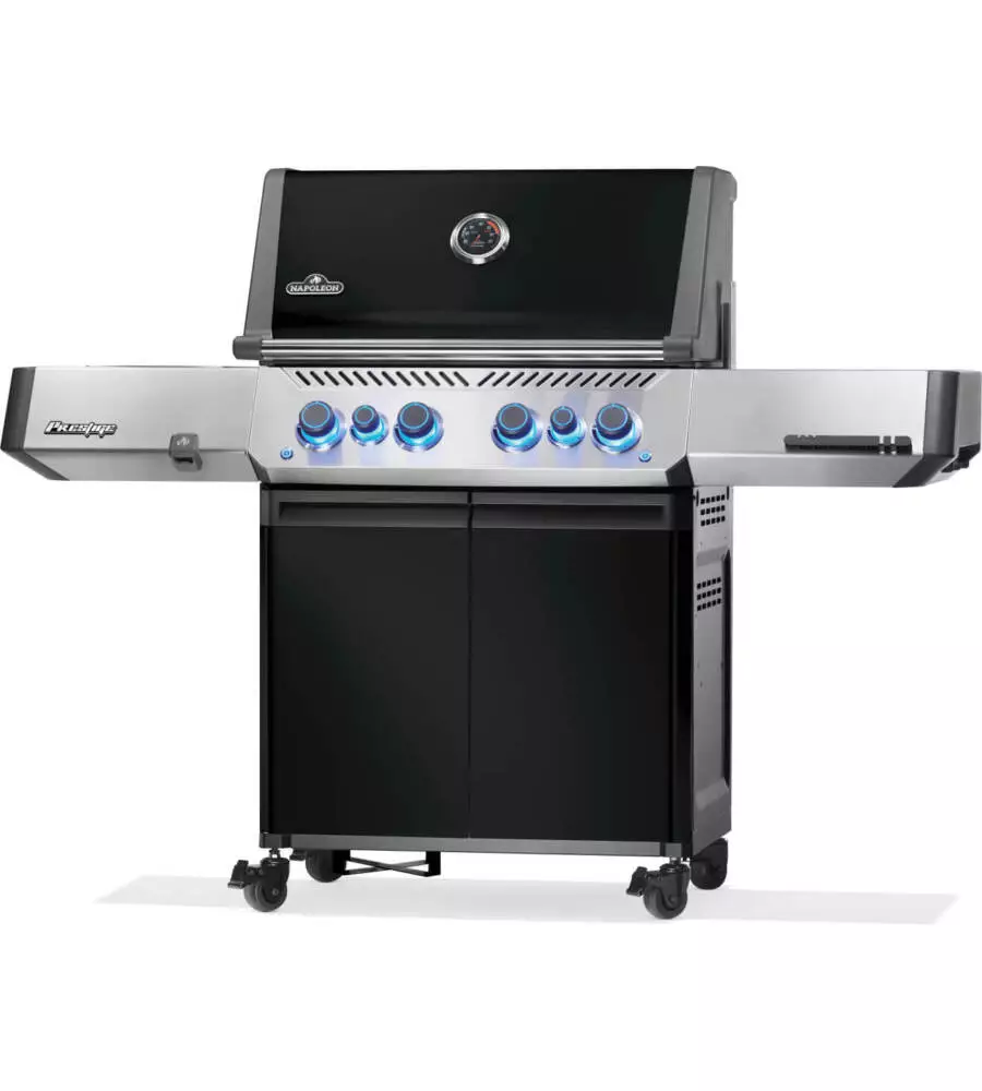 BARBECUE A GAS NAPOLEON "PRESTIGE 500 RSIB" NERO 6 BRUCIATORI