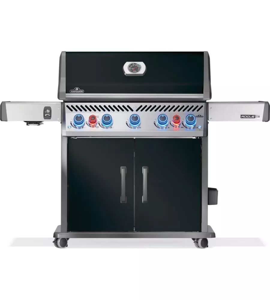 BARBECUE A GAS NAPOLEON "ROGUE PRO-S 625 RSIB" NERO 7 BRUCIATORI