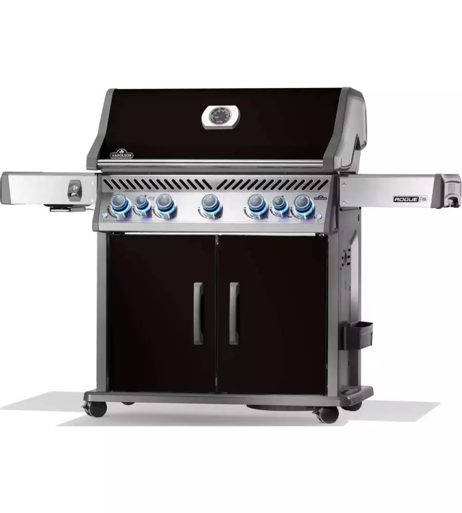 BARBECUE A GAS NAPOLEON "ROGUE PRO-S 625 RSIB" NERO 7 BRUCIATORI