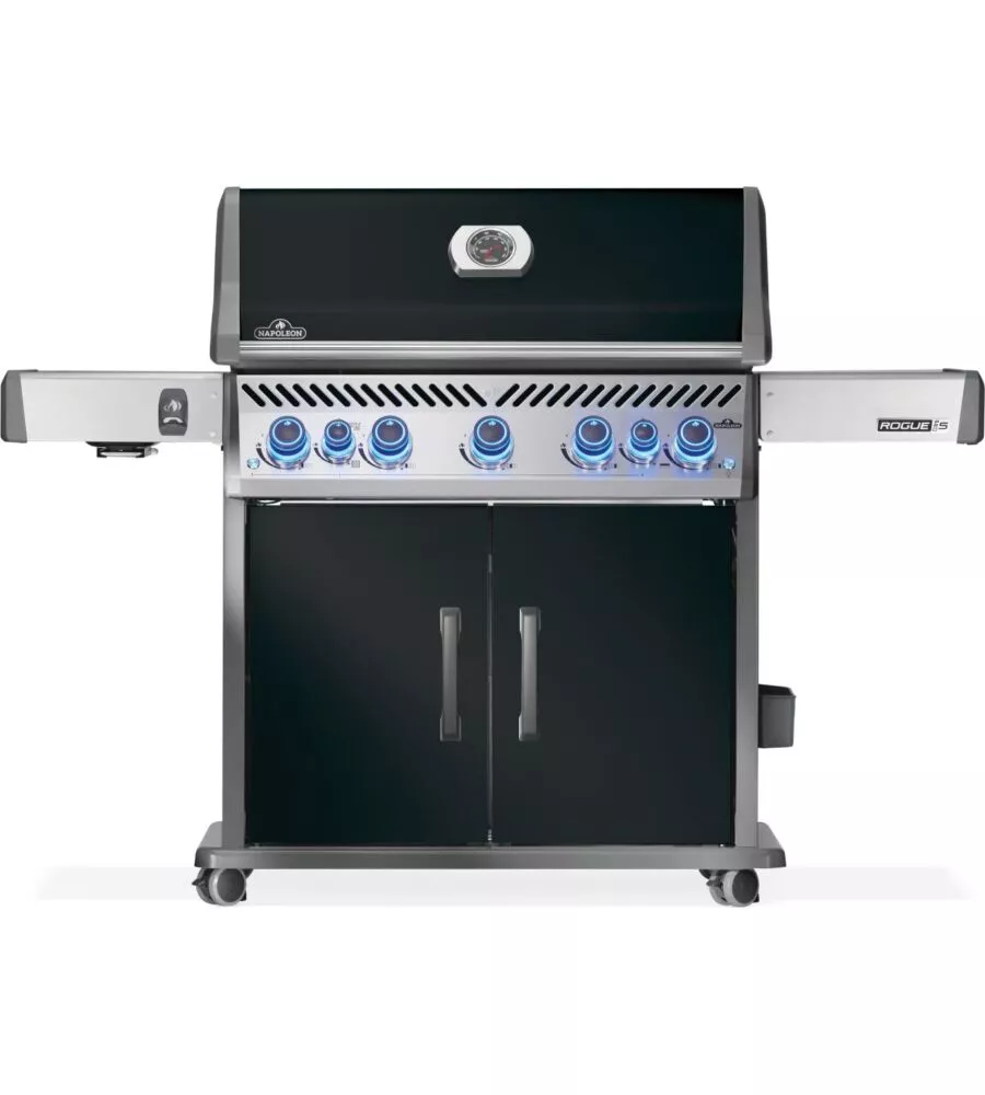 BARBECUE A GAS NAPOLEON "ROGUE PRO-S 625 RSIB" NERO 7 BRUCIATORI