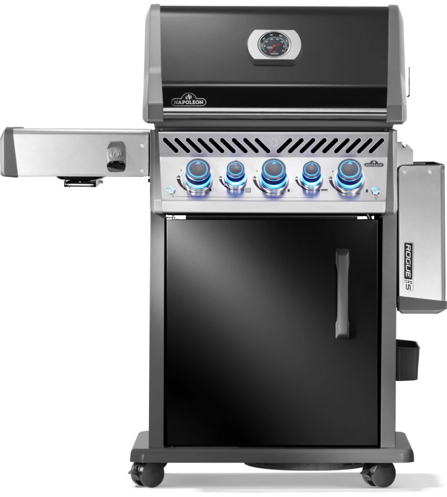 BARBECUE A GAS NAPOLEON "ROGUE PRO-S 425 RSIB" NERO 5 BRUCIATORI