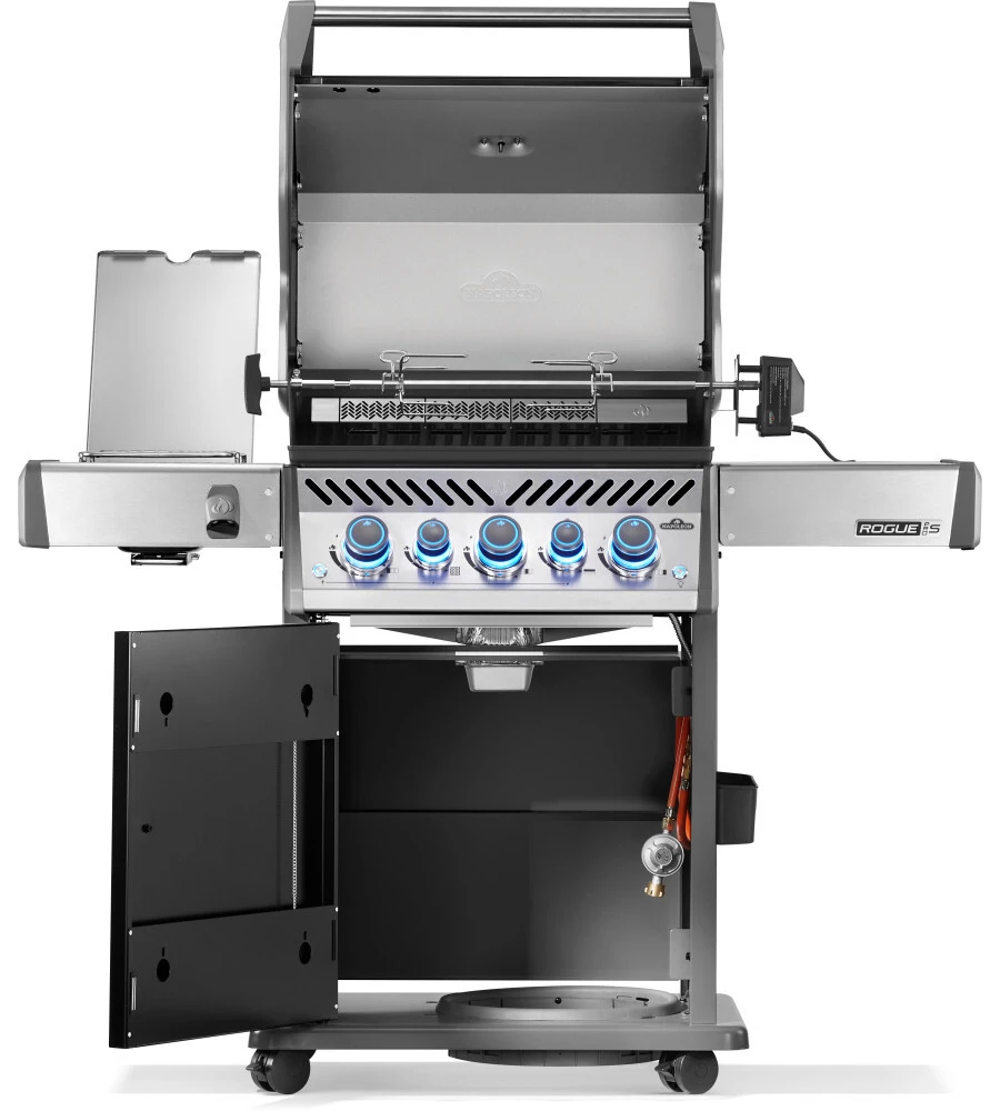 BARBECUE A GAS NAPOLEON "ROGUE PRO-S 425 RSIB" NERO 5 BRUCIATORI