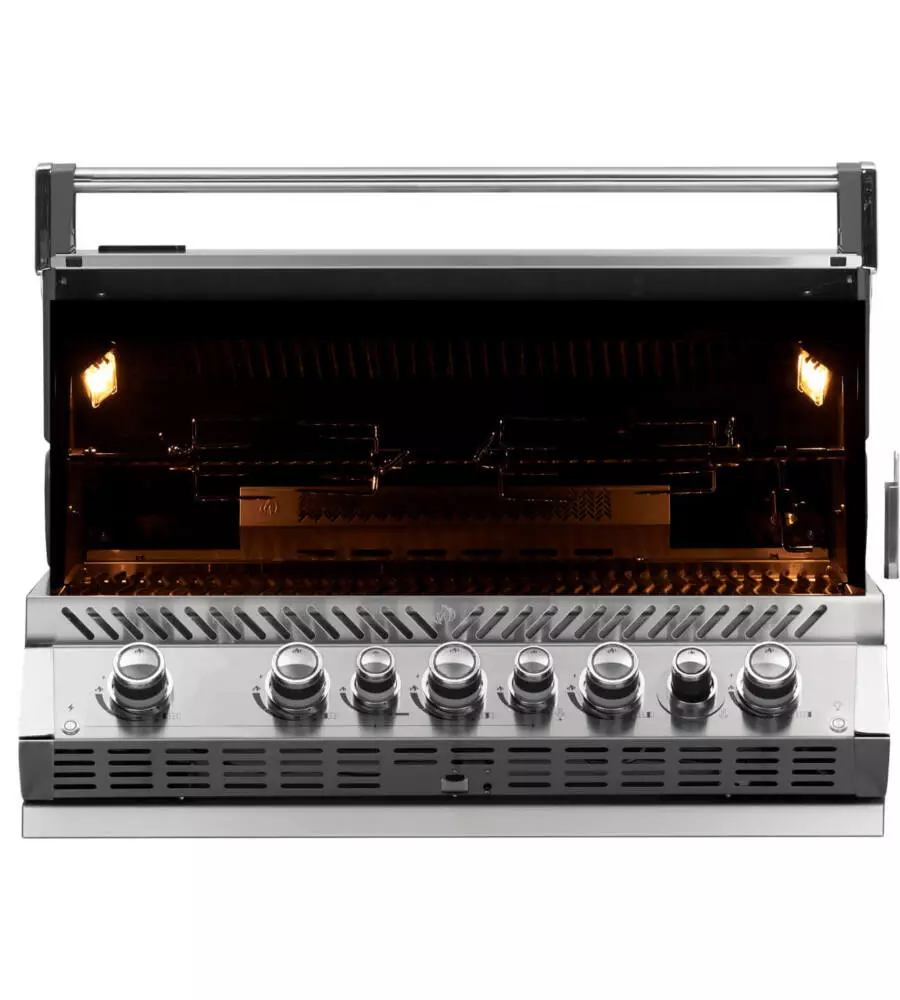 BARBECUE A GAS DA INCASSO NAPOLEON "PRESTIGE PRO 665 RB" GRIGIO 7 BRUCIATORI