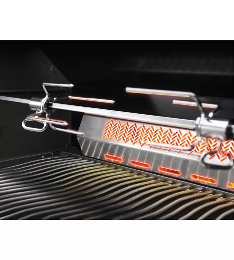 BARBECUE A GAS DA INCASSO NAPOLEON "PRESTIGE PRO 665 RB" GRIGIO 7 BRUCIATORI