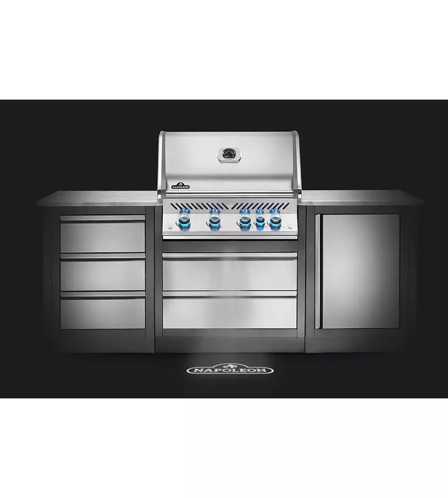 BARBECUE DA INCASSO NAPOLEON "PRESTIGE PRO 500 RB" GRIGIO 5 BRUCIATORI