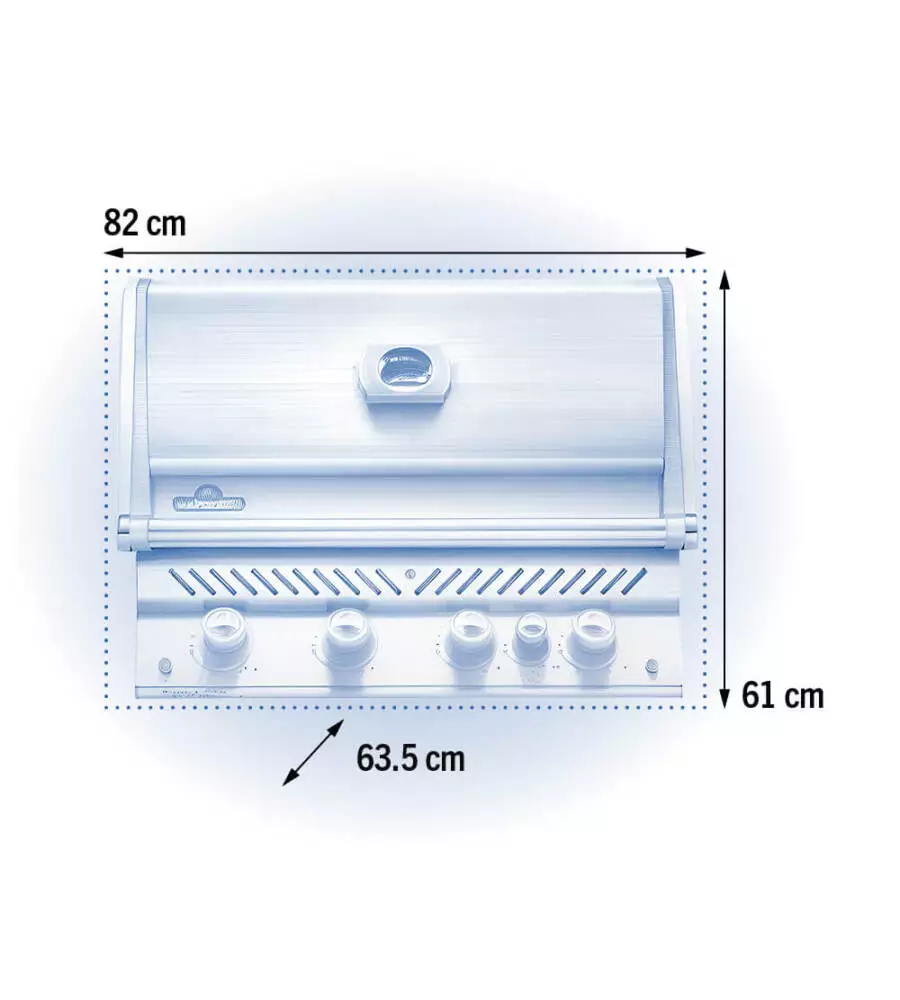 BARBECUE DA INCASSO NAPOLEON "PRESTIGE PRO 500 RB" GRIGIO 5 BRUCIATORI