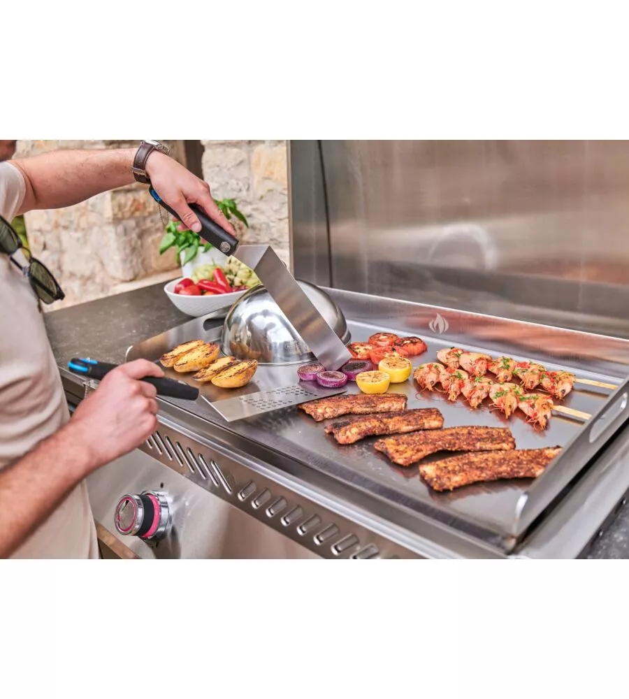 PIASTRA A GAS INTEGRATA NAPOLEON "SERIE 700" GRIGIO 2 BRUCIATORI