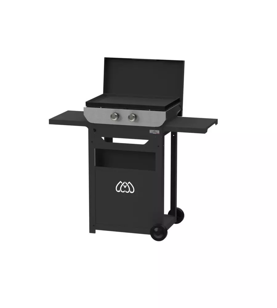 PIASTRA A GAS LE MARQUIER CON CARRELLO 2 BRUCIATORI