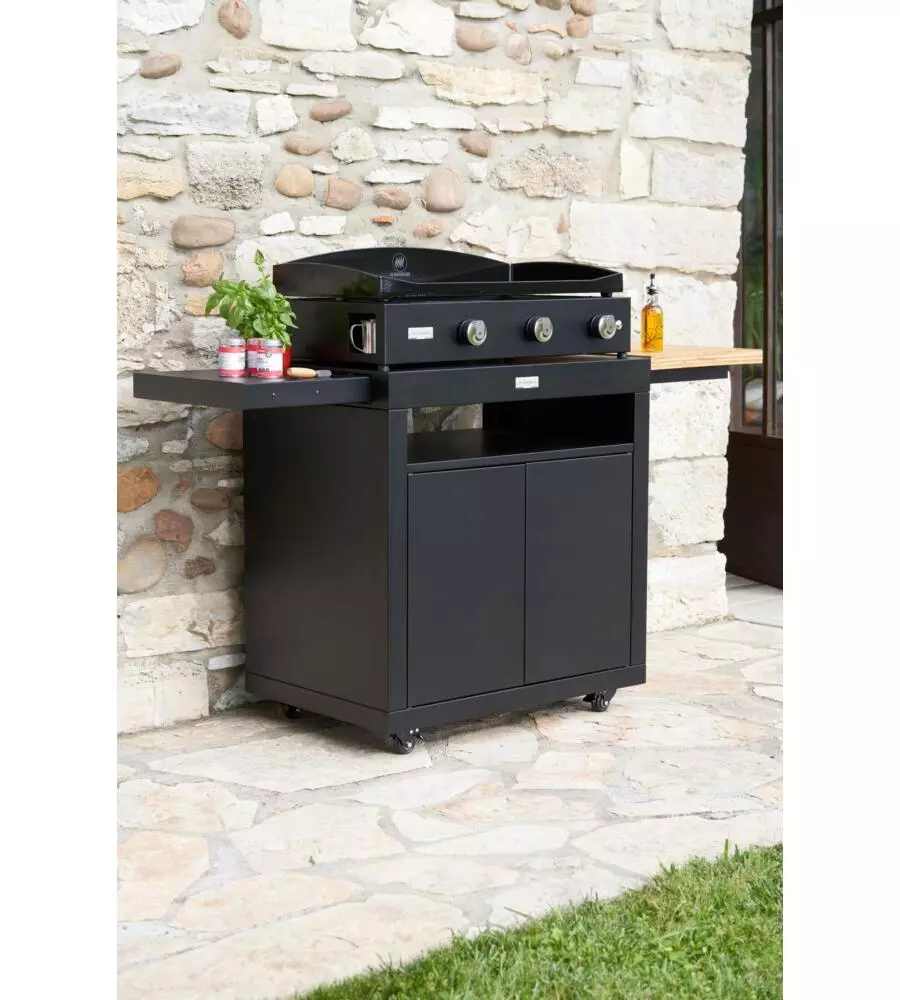 PIASTRA A GAS LE MARQUIER "PURE" IN GHISA 3 BRUCIATORI