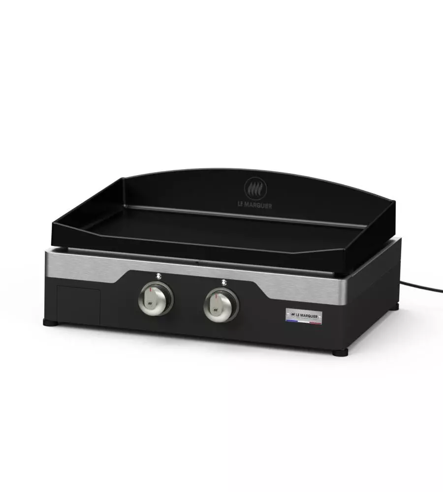 PIASTRA ELETTRICA LE MARQUIER "ALLURE 260" IN GHISA NERO 2 BRUCIATORI