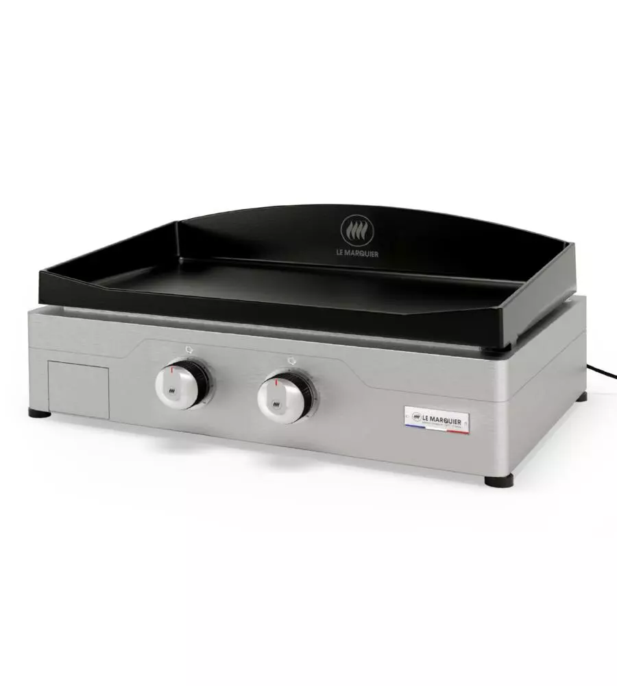 PIASTRA ELETTRICA LE MARQUIER "ALLURE 260" IN GHISA GRIGIO 2 BRUCIATORI