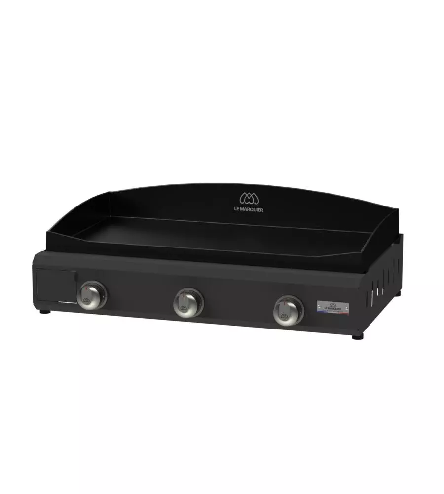 PIASTRA A GAS LE MARQUIER "AMALIA PRO" IN GHISA NERO 3 BRUCIATORI